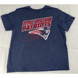 New England Patriots T-Shirt 2X NFL Short Sleeve Top Crew Neck